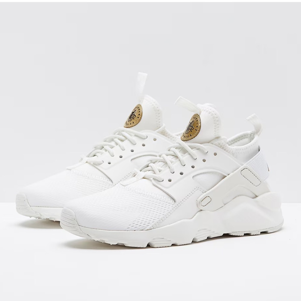 Nike Air Huarache Run Ultra White Gold Sneakers